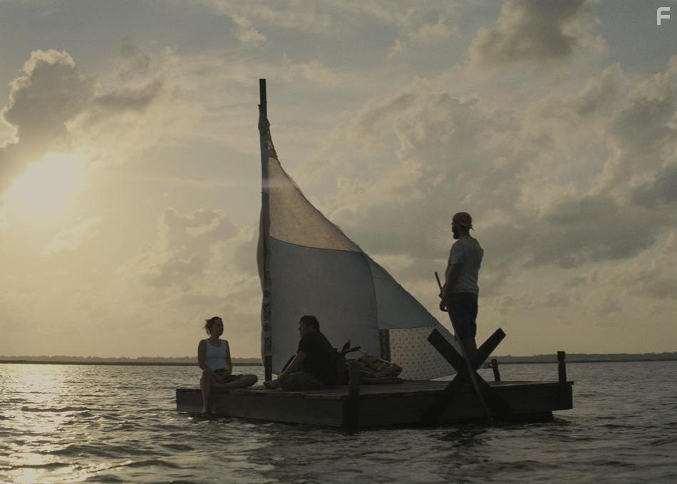 Shia LaBeouf, Zack Gottsagen, and Dakotah Johnson in The Peanut Butter Falcon (2019)