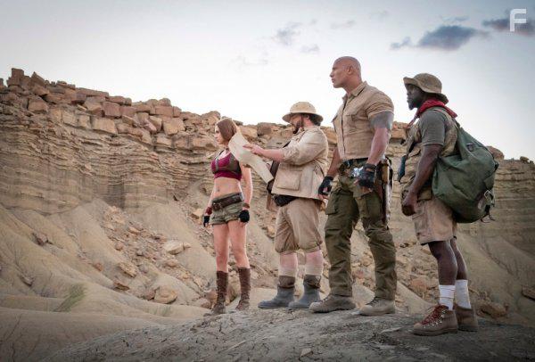 Jack Black, Kevin Hart, Dwayne Johnson, and Karen Gillan in Jumanji: The Next Level (2019)