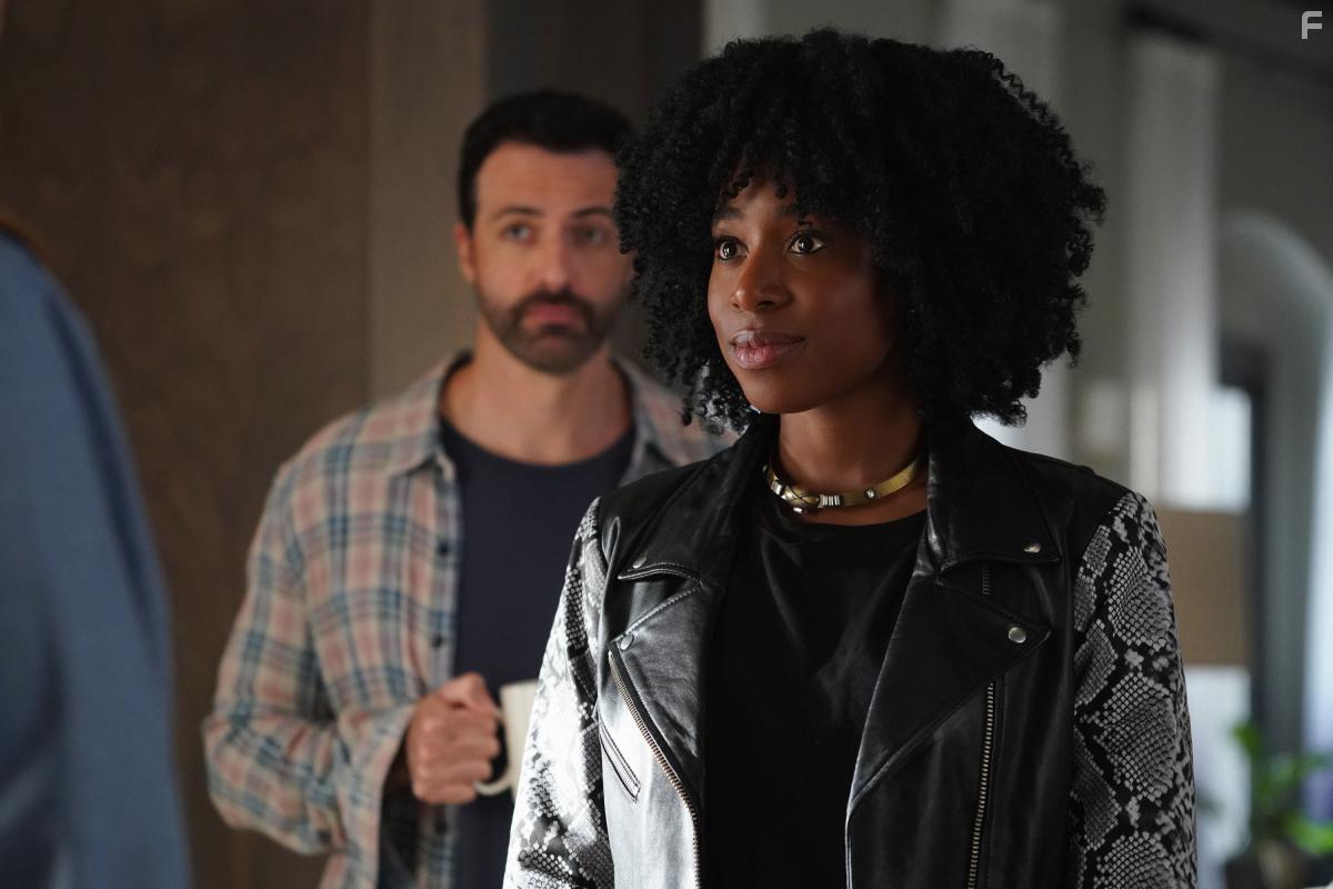 Reid Scott and Kirby Howell-Baptiste in Why Women Kill (2019)