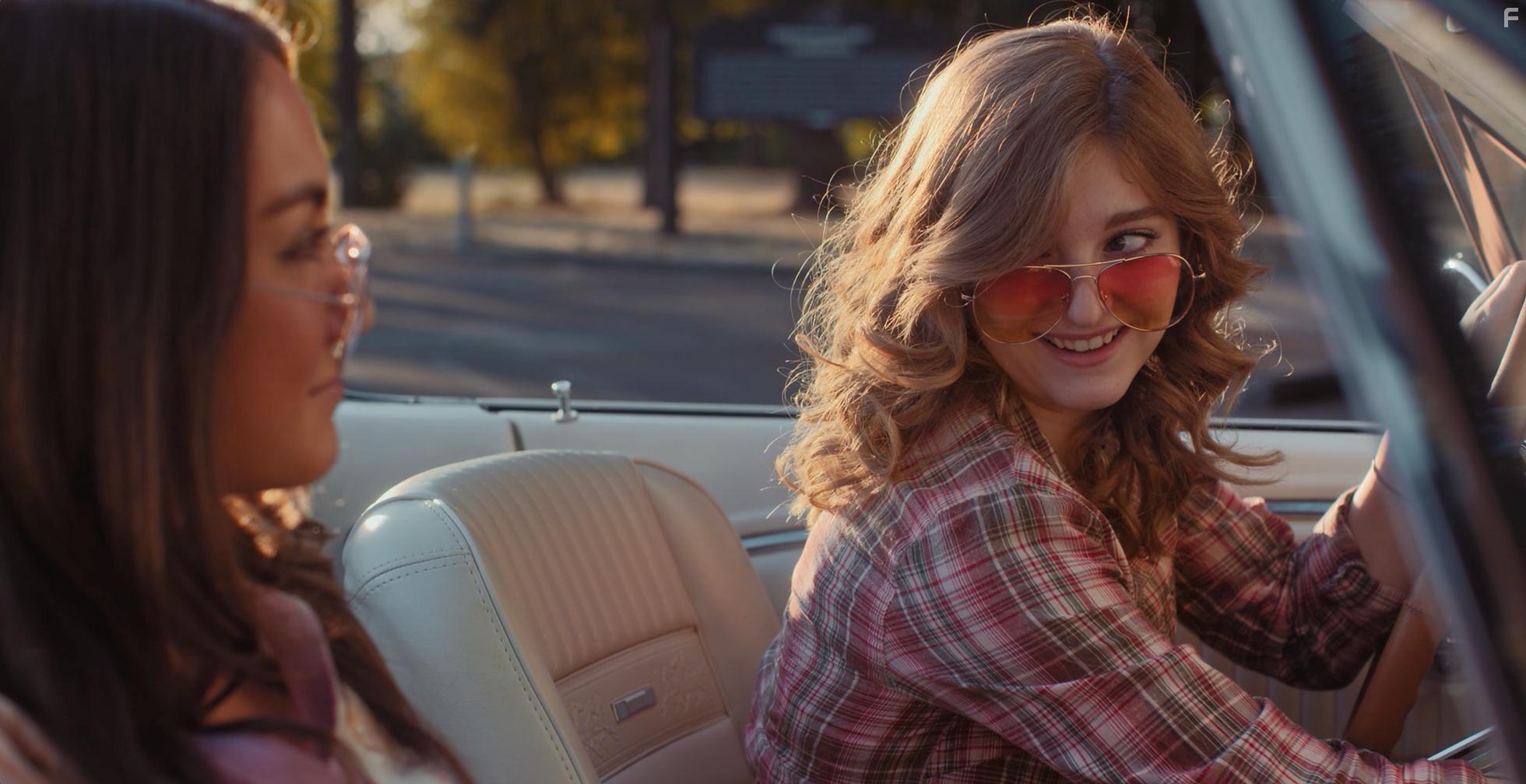 Willow Shields and Meg DeLacy in Woodstock or Bust (2019)