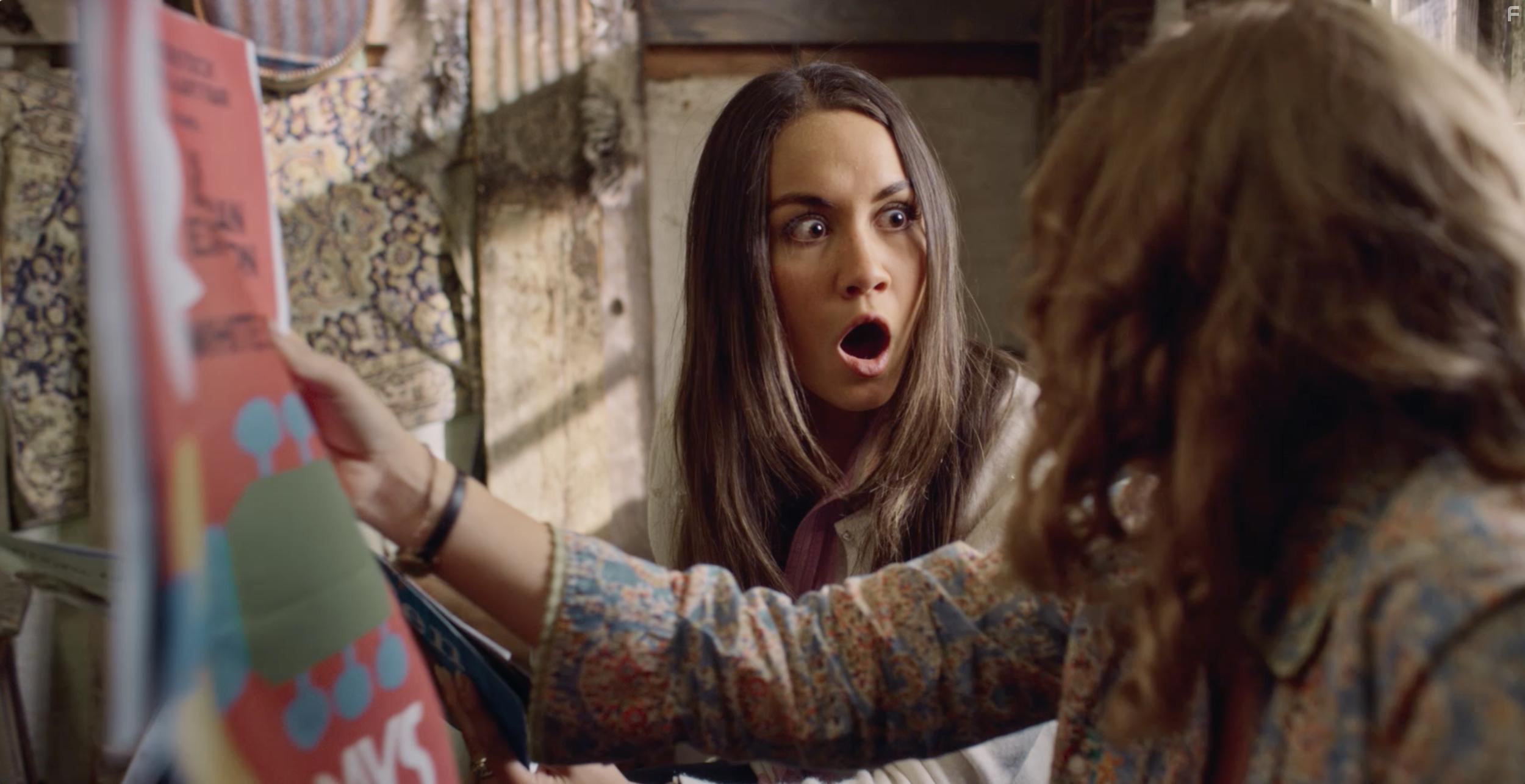 Willow Shields and Meg DeLacy in Woodstock or Bust (2019)