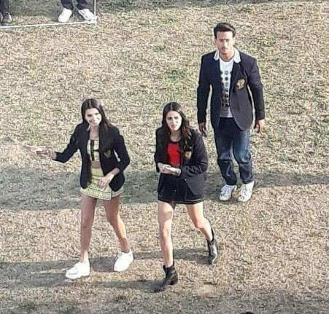 Tara Sutaria, Tiger Shroff, and Ananya Panday in Student of the Year 2 (2019)