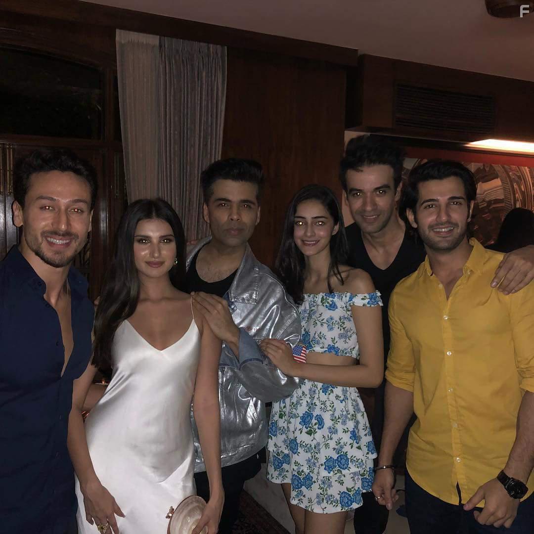 Karan Johar, Punit Malhotra, Tara Sutaria, Tiger Shroff, and Ananya Panday in Student of the Year 2 (2019)