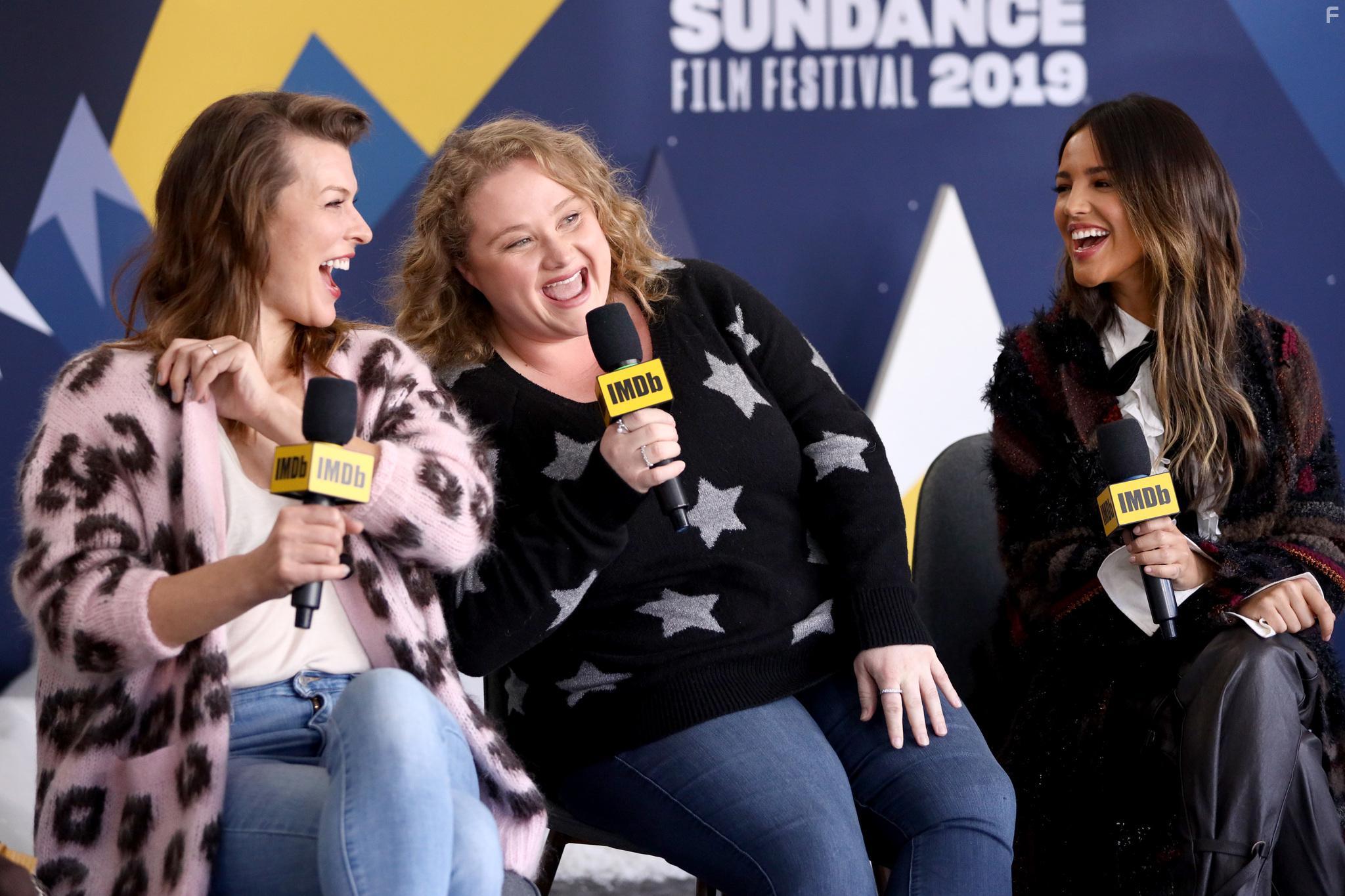 Milla Jovovich, Eiza Gonzlez, and Danielle Macdonald in The IMDb Studio at Sundance (2015)