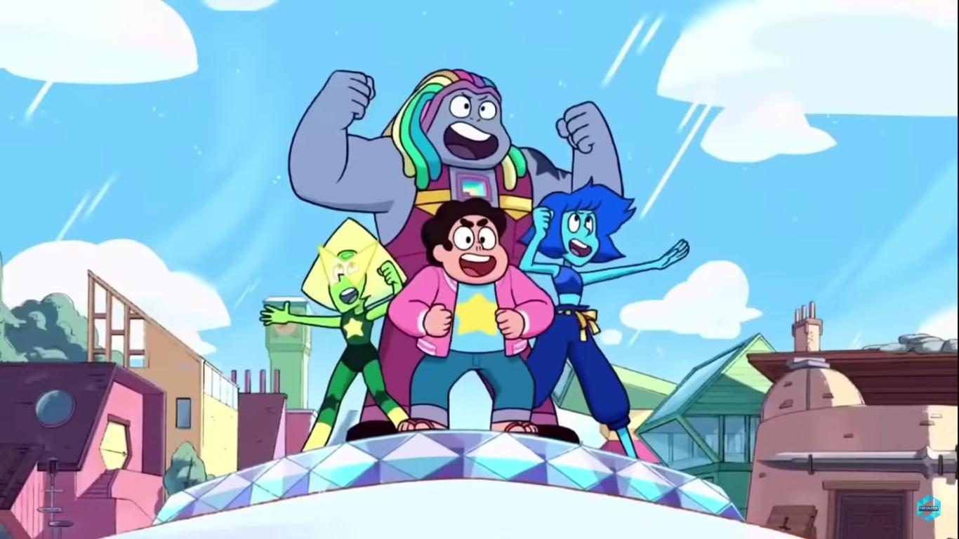 Jennifer Paz, Shelby Rabara, and Zach Callison in Steven Universe: The Movie (2019)
