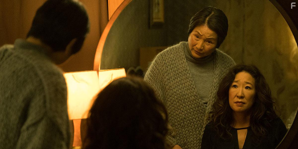 Pei-Pei Cheng and Sandra Oh in Meditation Park (2017)