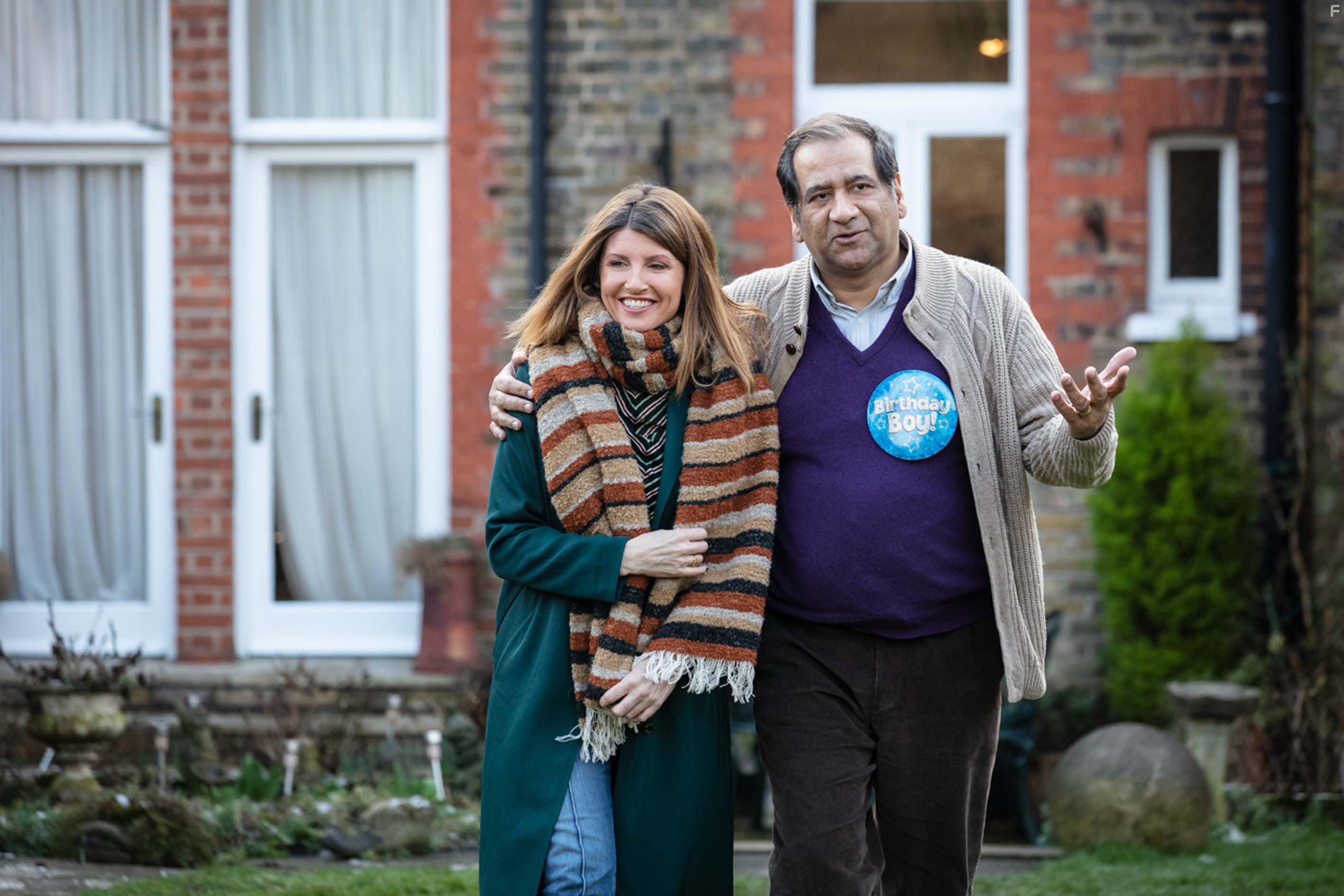 Jeff Mirza and Sharon Horgan in This Way Up (2019)