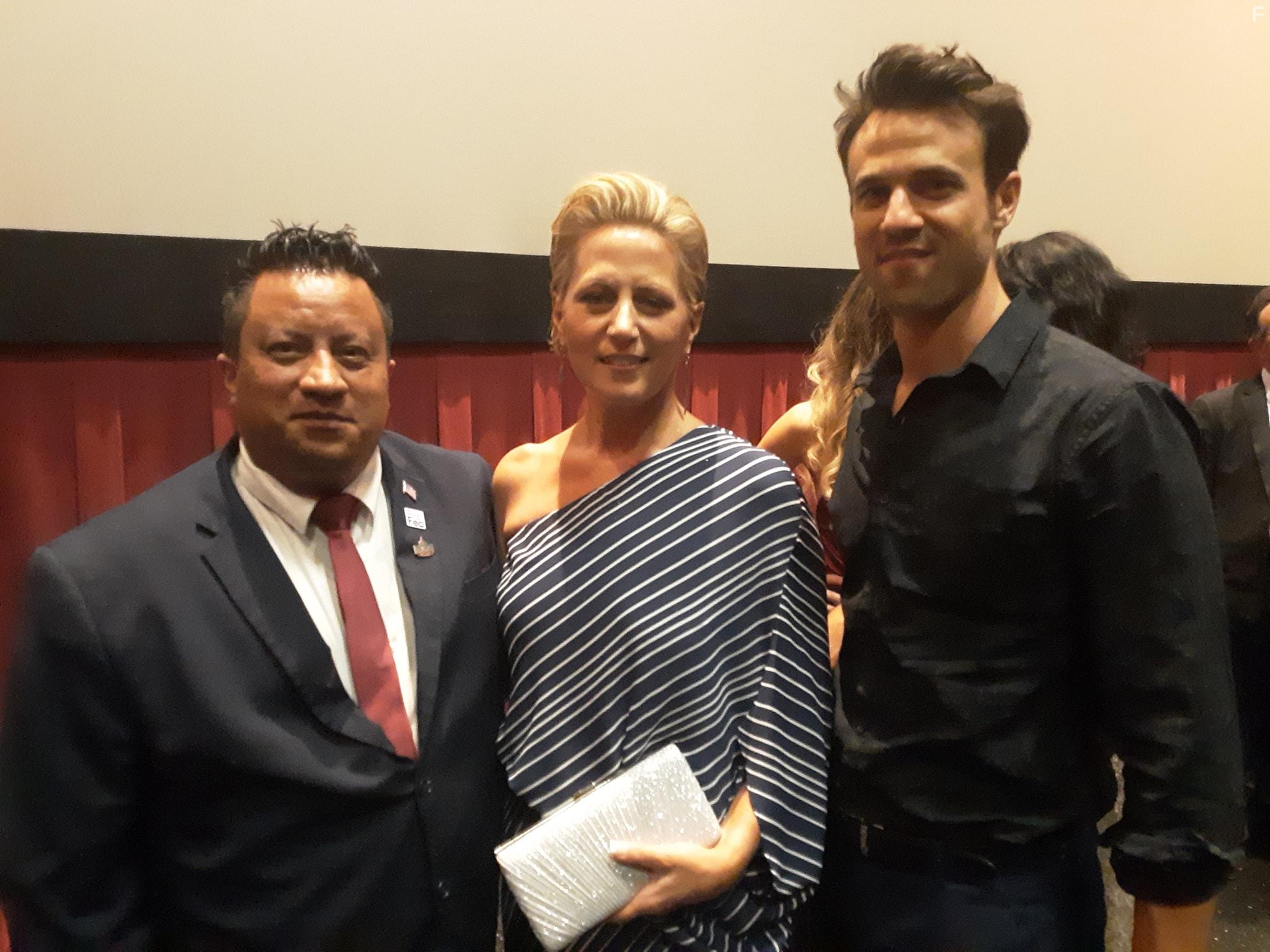 Saul Mejia, Erika Hoveland, and Damien Chinappi at an event for Eternal Code (2019)