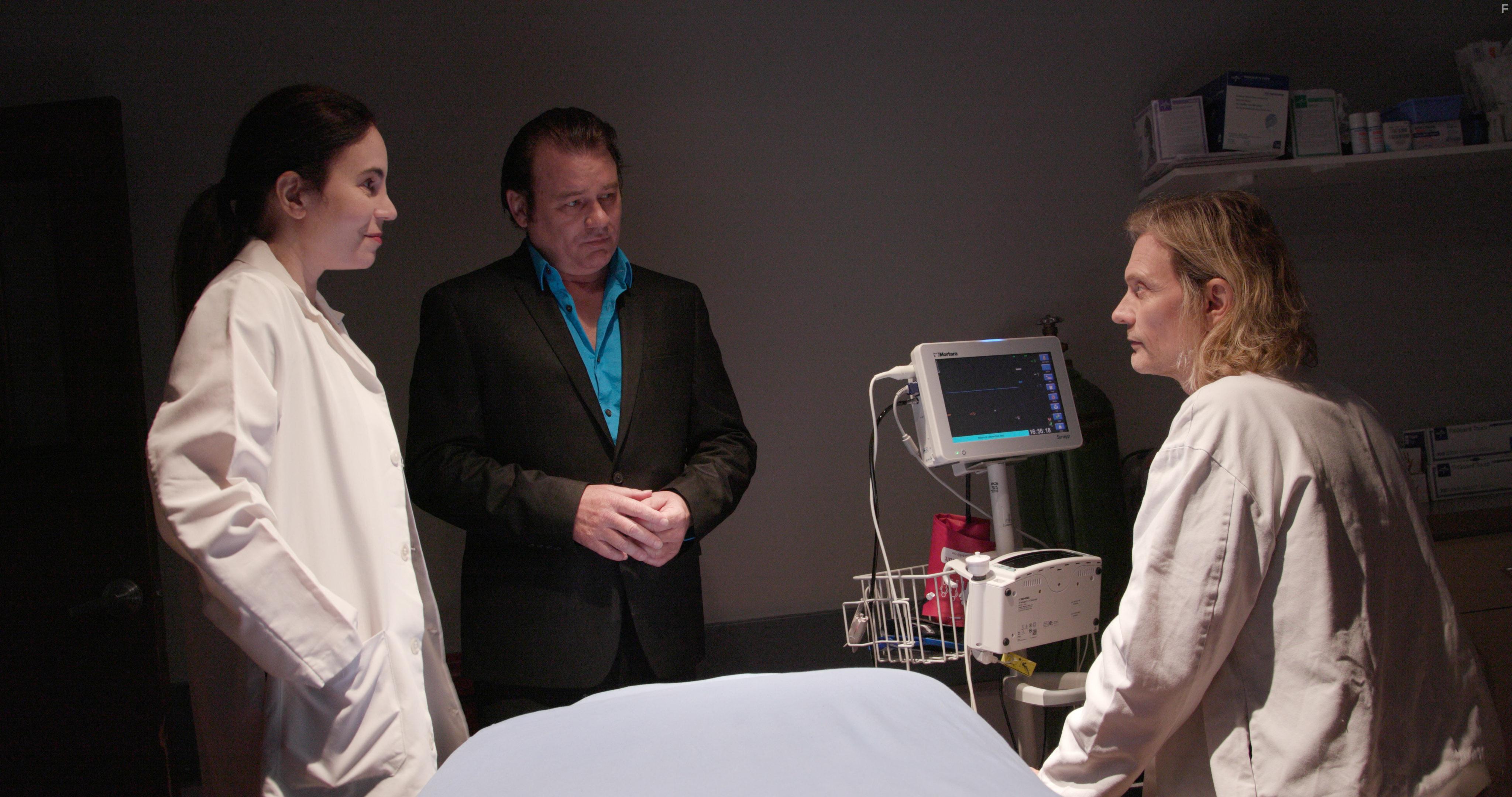 Vida Ghaffari, Richard Tyson and Yan Birch in Eternal Code