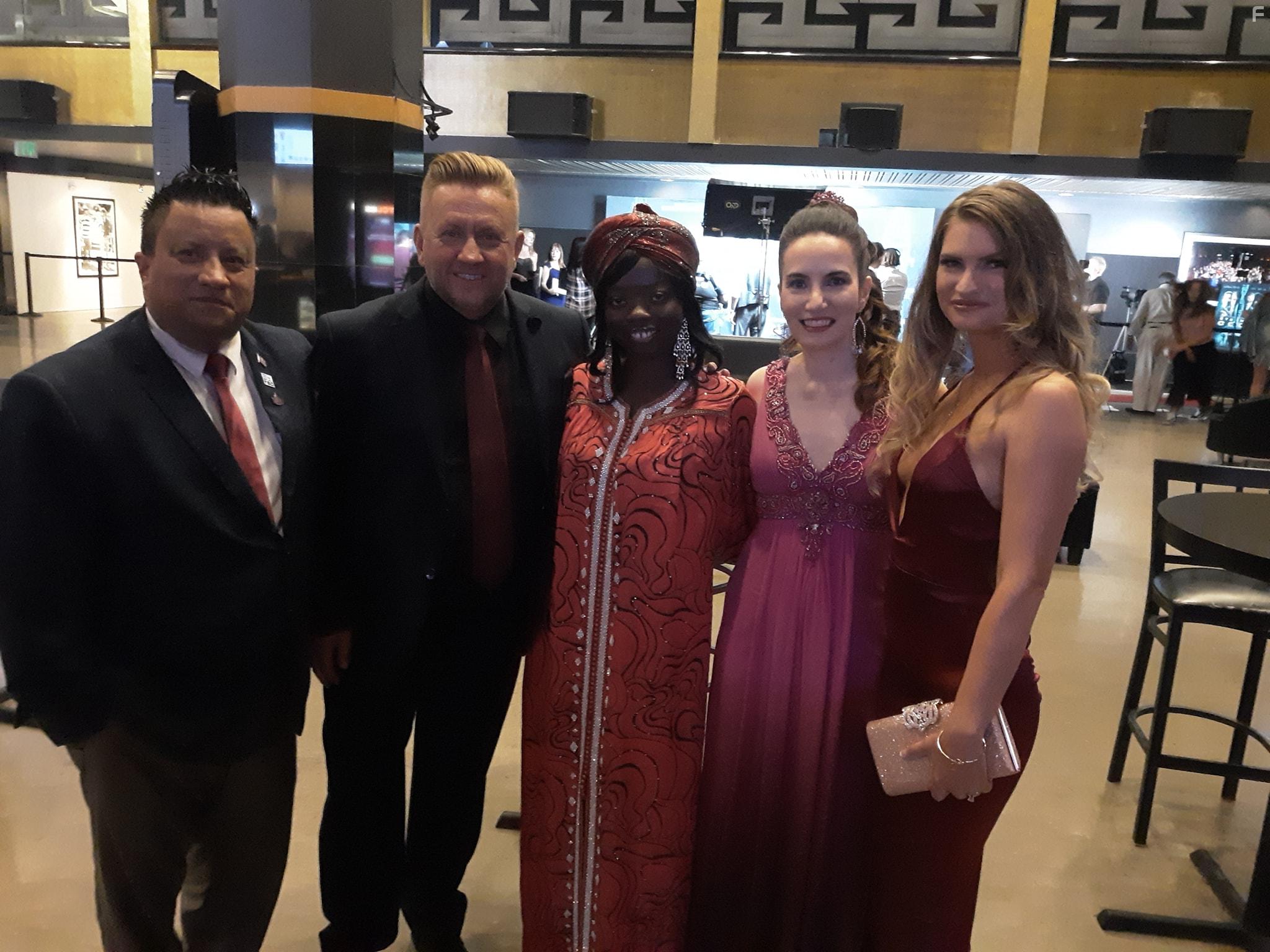Saul Mejia, Vida Ghaffari, Harley Wallen, and Kaiti Wallen at an event for Eternal Code (2019)