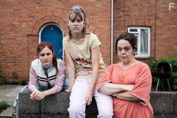 Lisa Riley, Ria Zmitrowicz, and Liv Hill in Three Girls (2017)