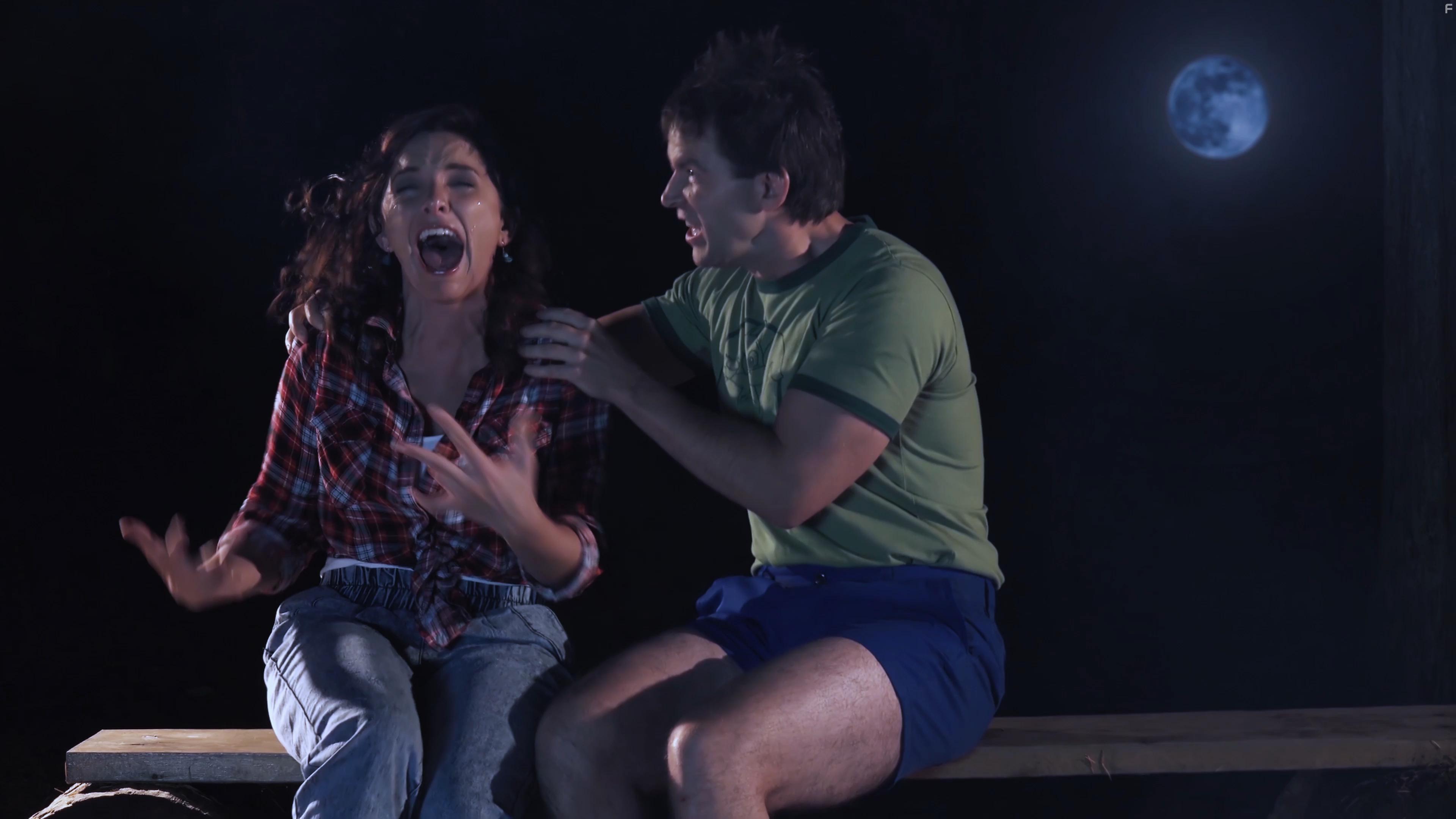 Dave Peniuk and Angela Galanopoulos in Camp Death III in 2D! (2018)