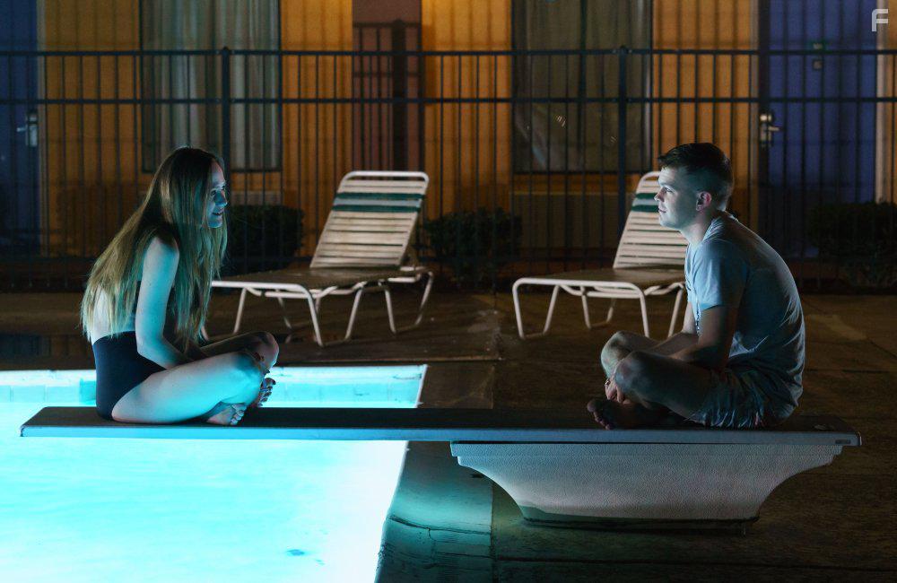 Louisa Krause and Johnny Simmons in The Phenom (2016)