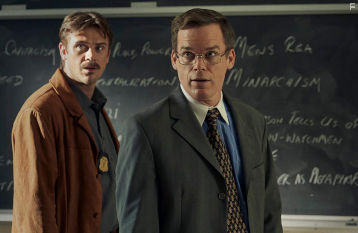 Michael C. Hall and Boyd Holbrook in In the Shadow of the Moon (2019)