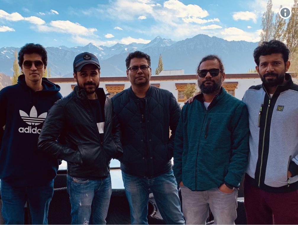 Vineet Kumar Singh, Emraan Hashmi, Mayank Tewari, Gaurav Verma, and Bilal Siddiqi in Bard of Blood (2019)