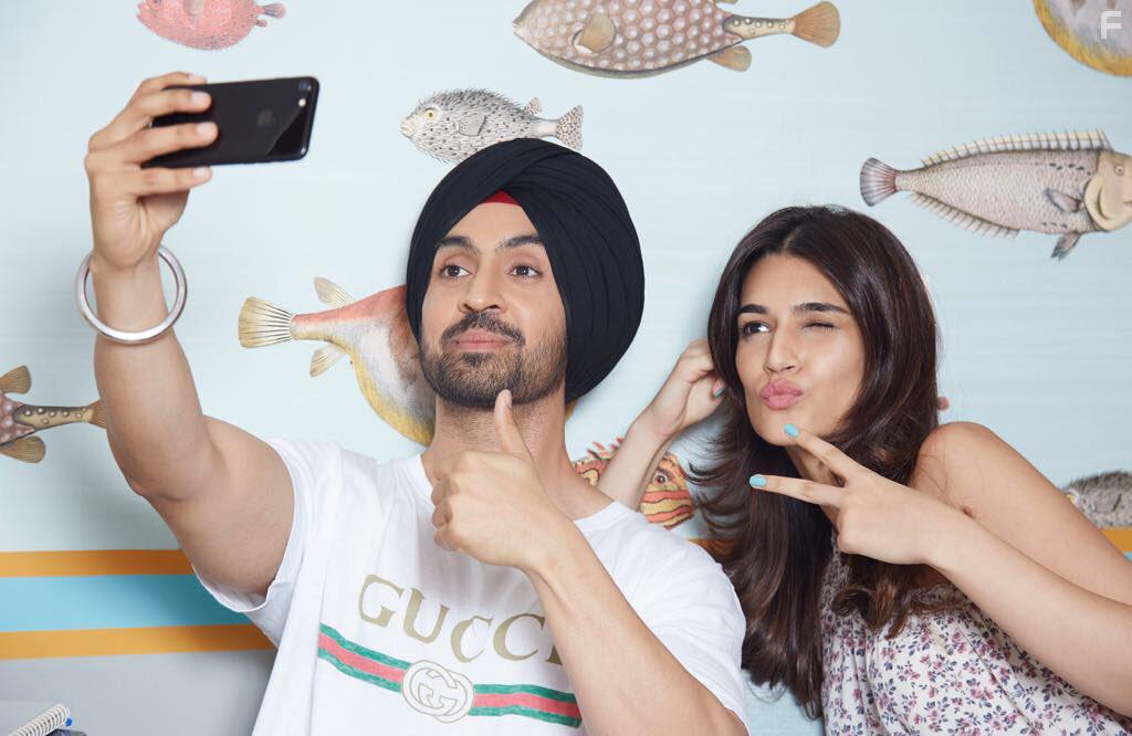 Diljit Dosanjh and Kriti Sanon at an event for Arjun Patiala (2019)