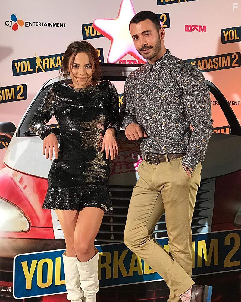 Kadir Polati and Bahar Sahin at an event for Yol Arkadasim 2 (2018)