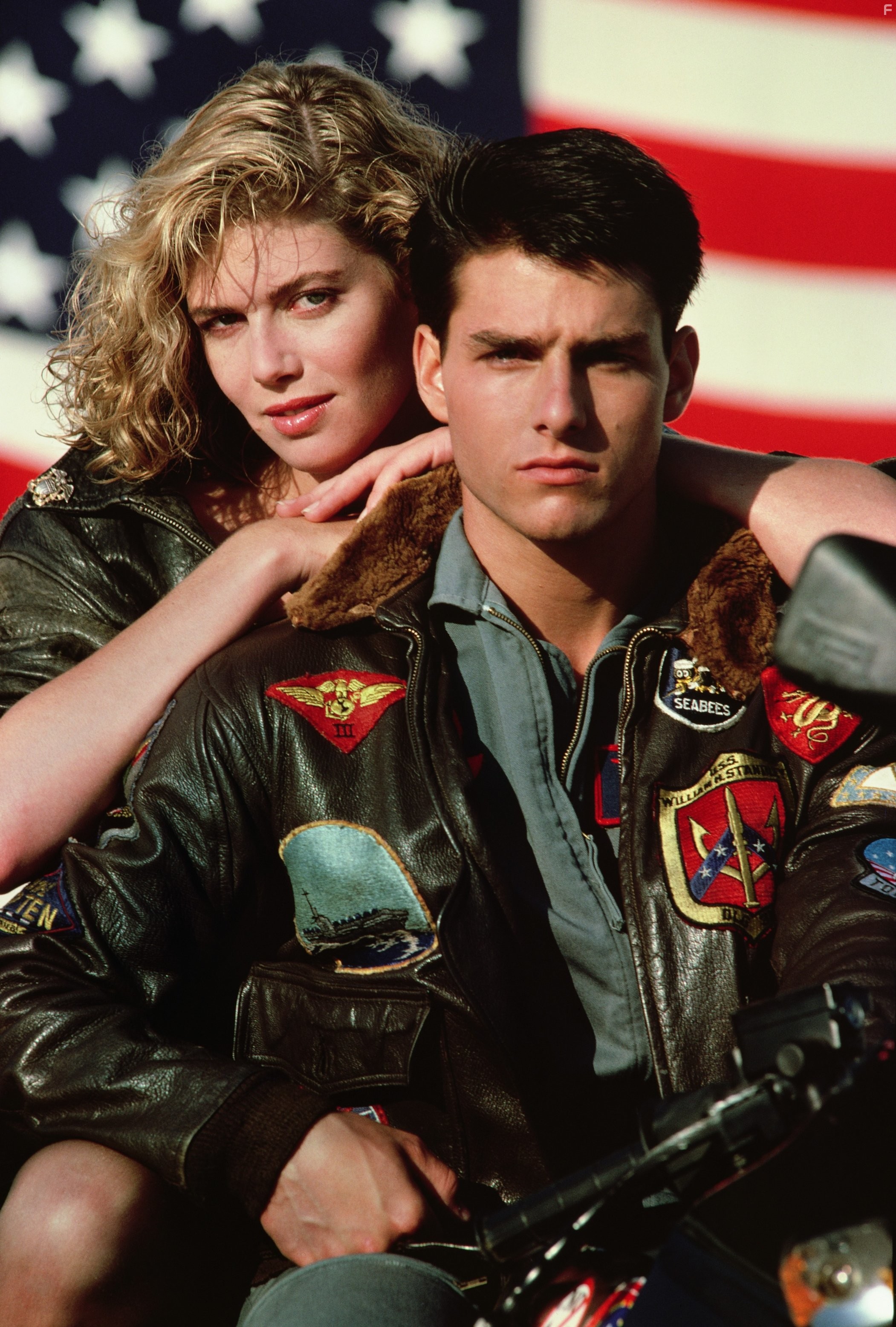 Tom Cruise and Kelly McGillis in Лучший стрелок (1986)