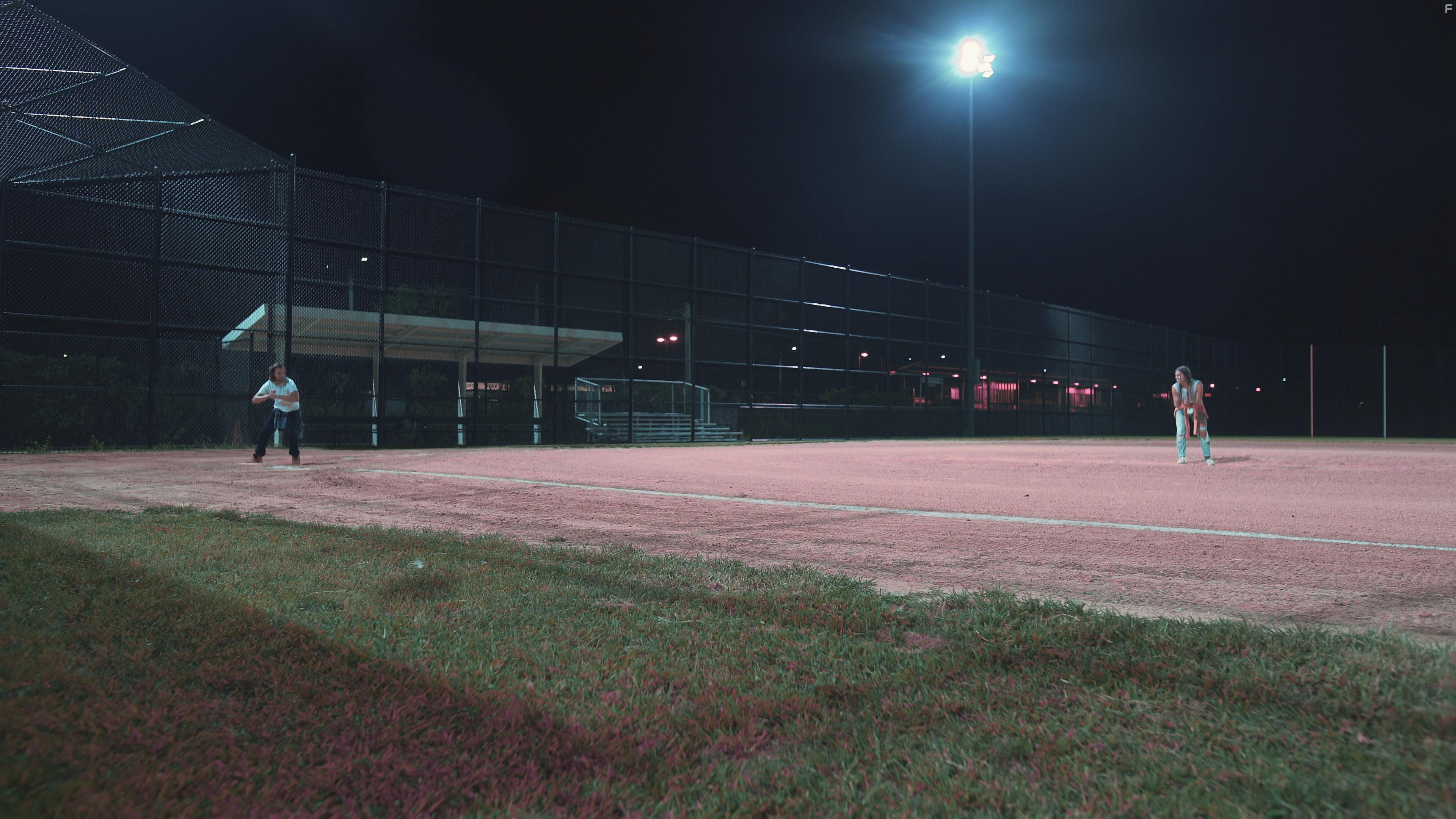 Derek Long and Alice Van Heuven in Not Alone (2019)