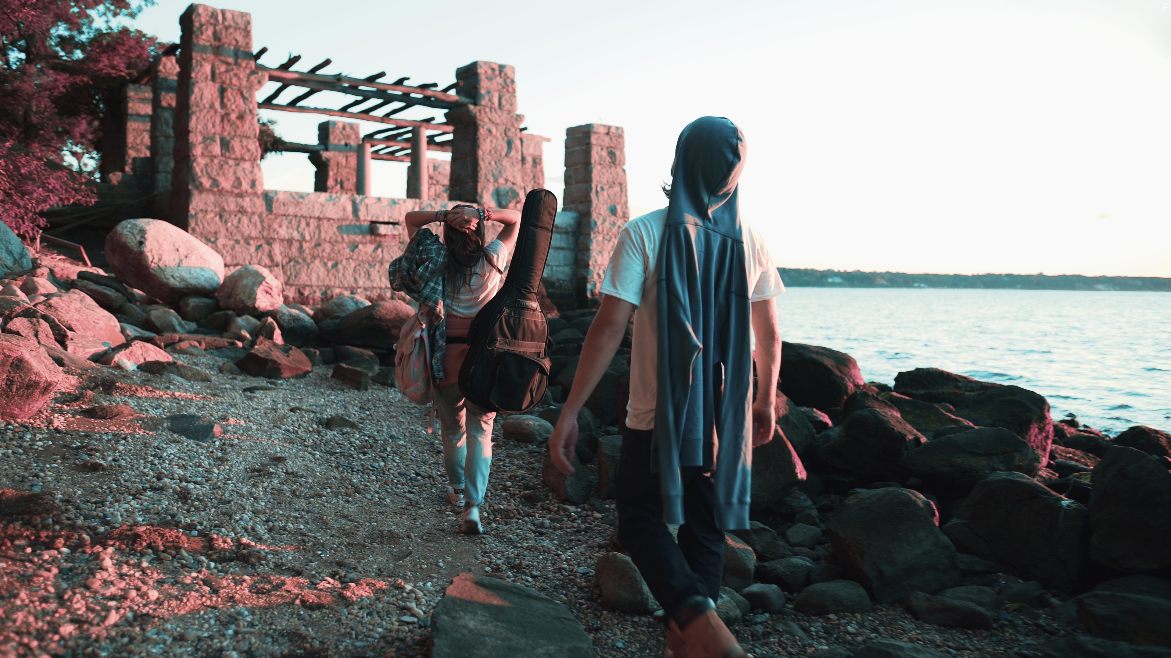 Derek Long and Alice Van Heuven in Not Alone (2019)