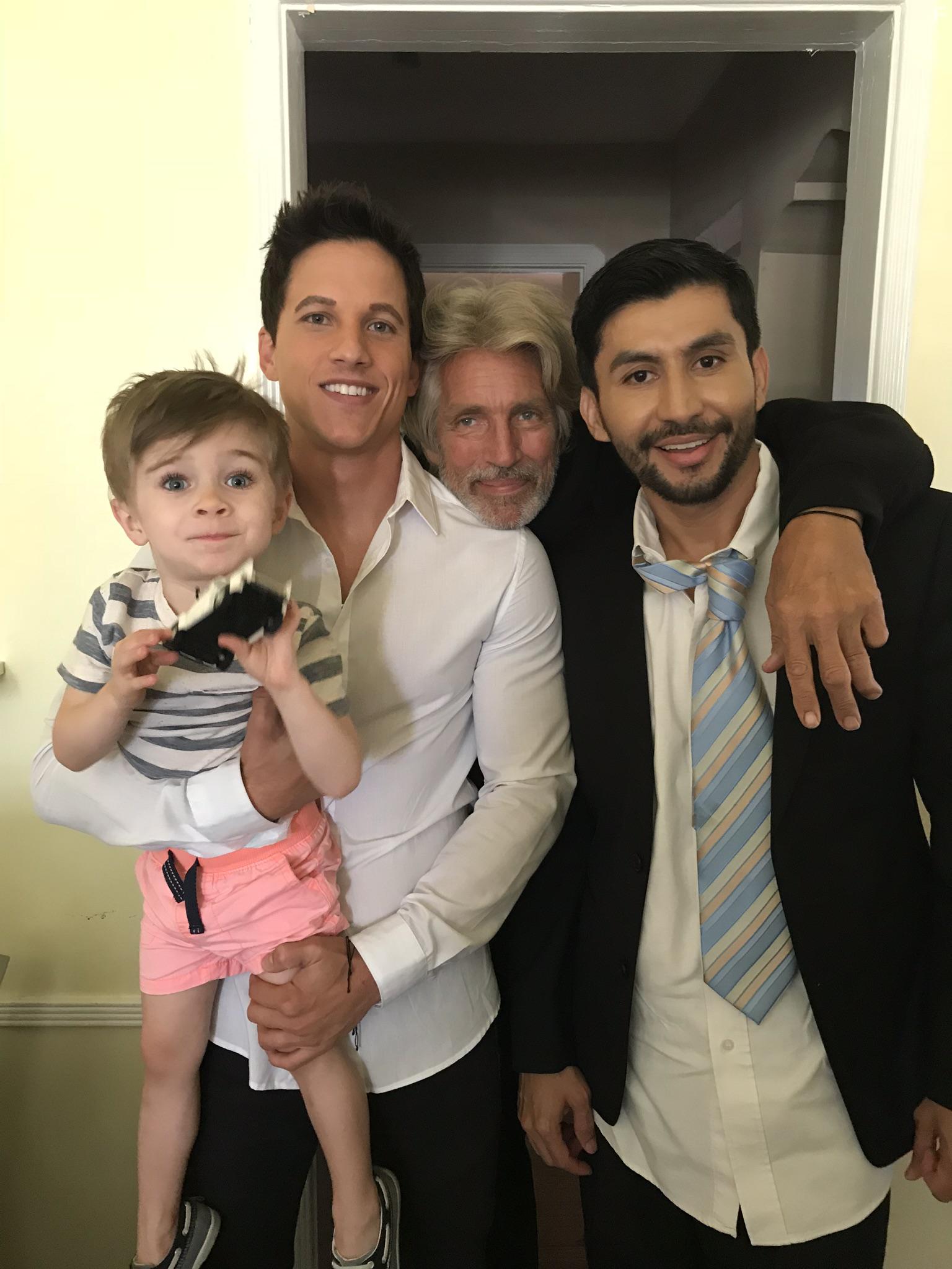 Eric Roberts, Mike C. Manning, Ren Mena, and Cary Christopher in Prescience (2019)