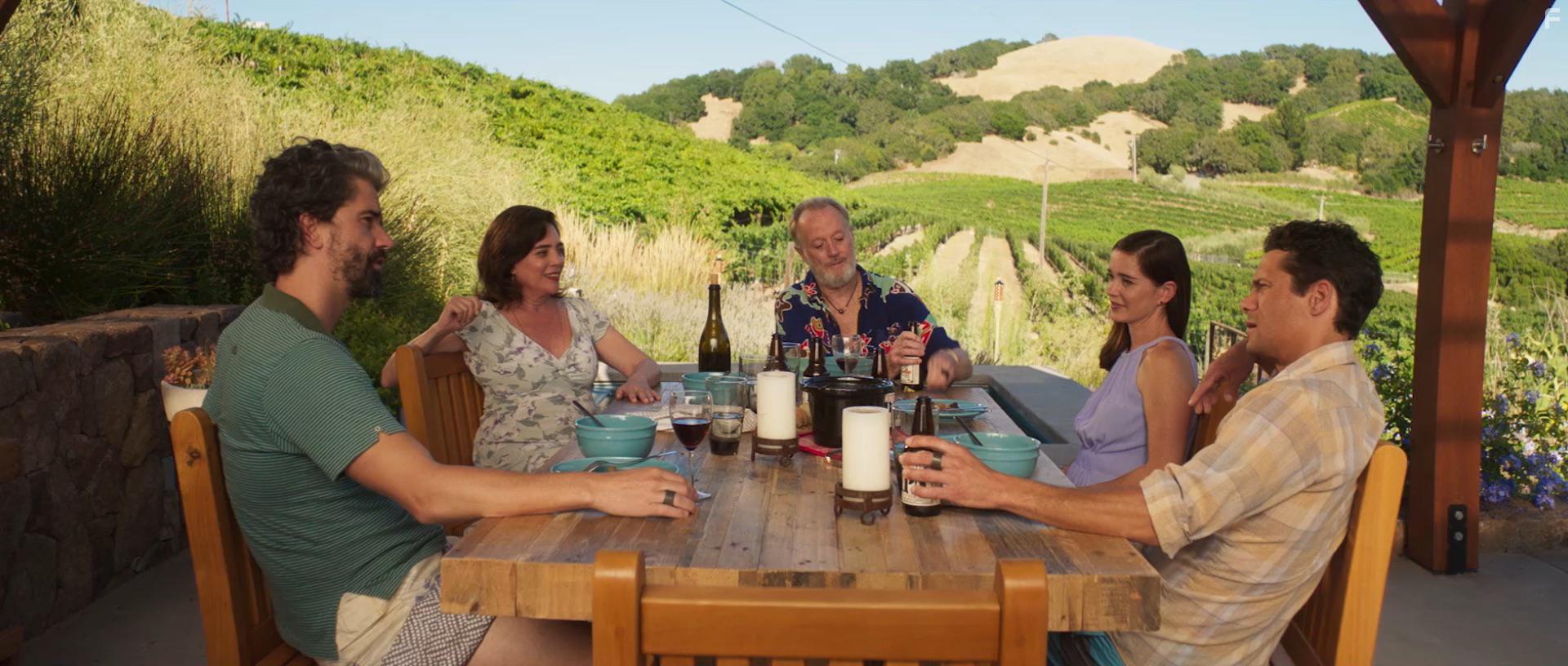 Peter Fonda, Julie Carmen, Hamish Linklater, Marguerite Moreau, and Hus Miller in You Can't Say No (2018)