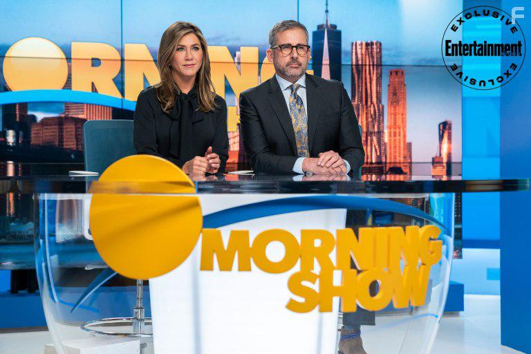 Jennifer Aniston and Steve Carell in The Morning Show (2019)