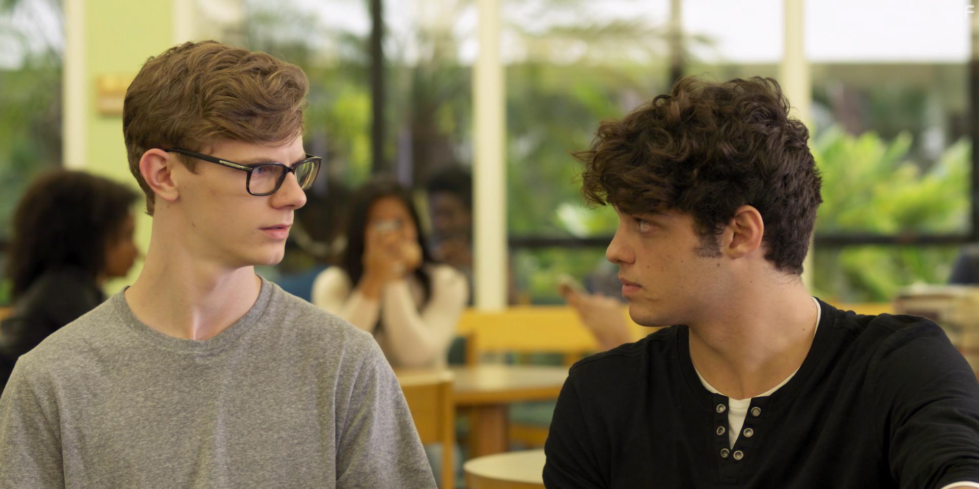 Kendall Ryan Sanders and Noah Centineo in Swiped (2018)