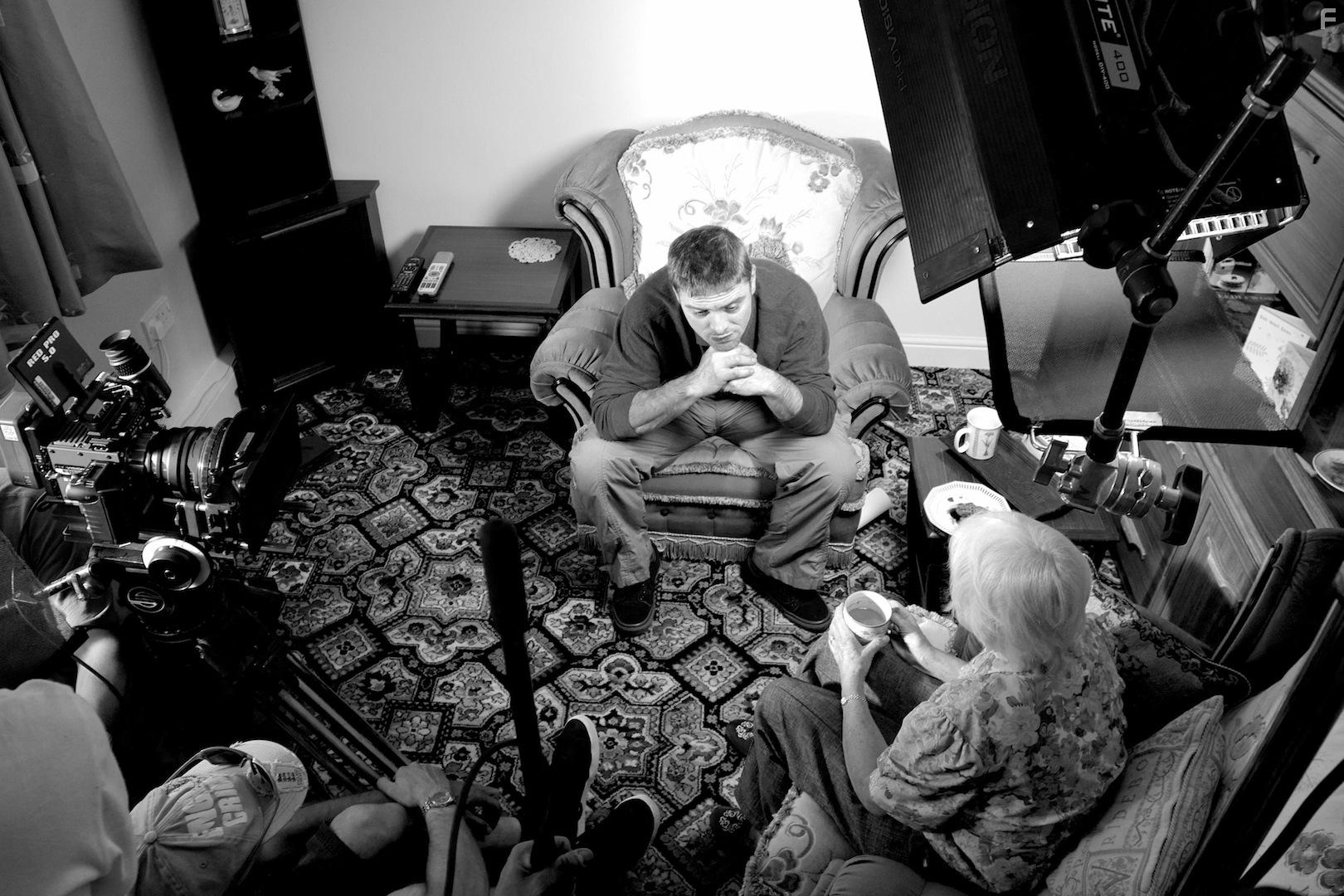 Simon Cassidy and Audrey Ardington in Small Town Hero (2019)