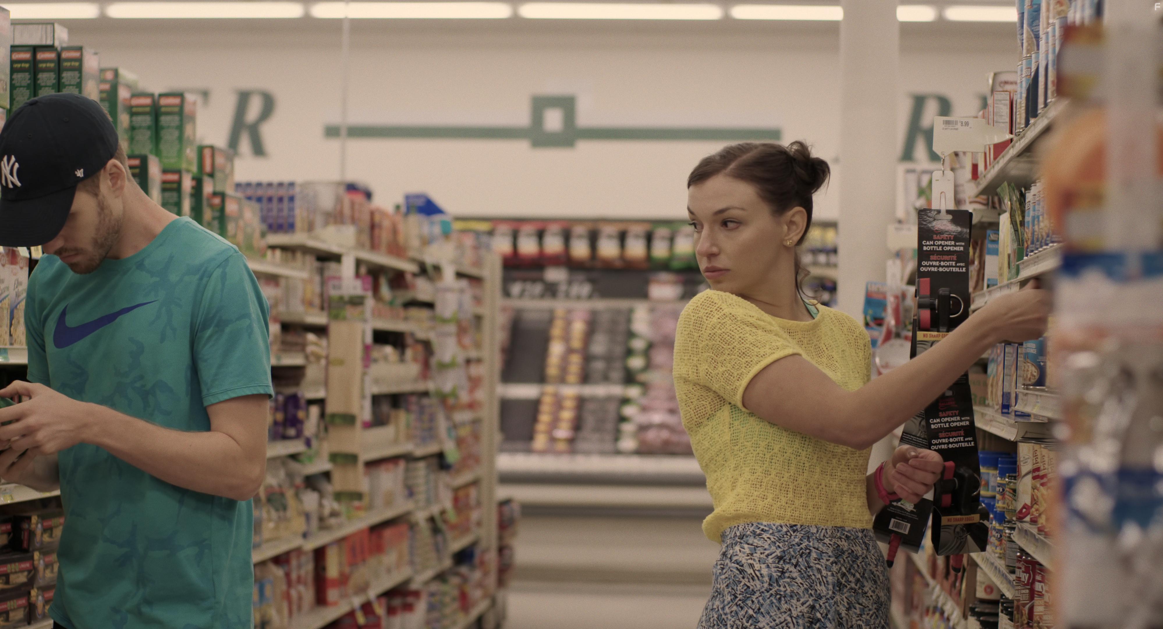 Zoe Kanters and Daniel Weingarten in Up There (2019)