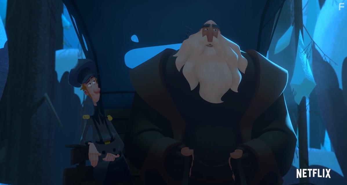 Jason Schwartzman and J.K. Simmons in Klaus (2019)