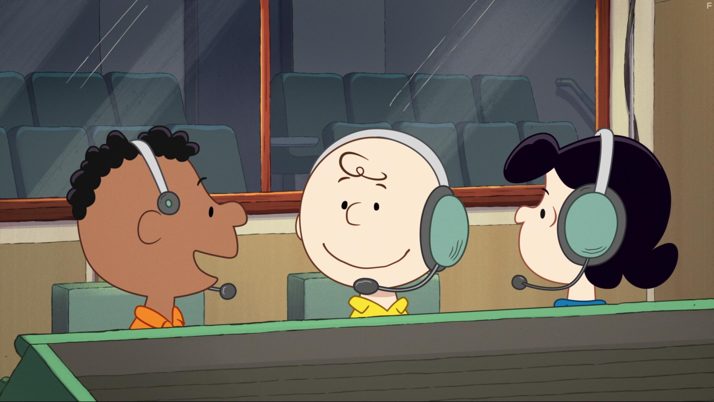 Christian Dal Dosso, Ethan Pugiotto, and Isabella Leo in Snoopy in Space (2019)