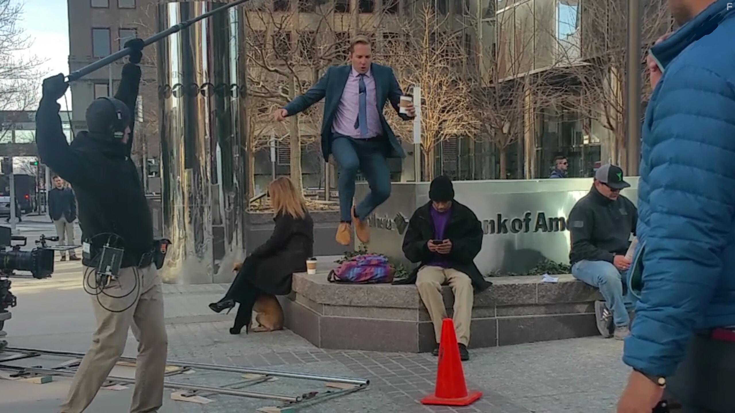 Ryan Hansen and Geren Davis in The Turkey Bowl (2019)