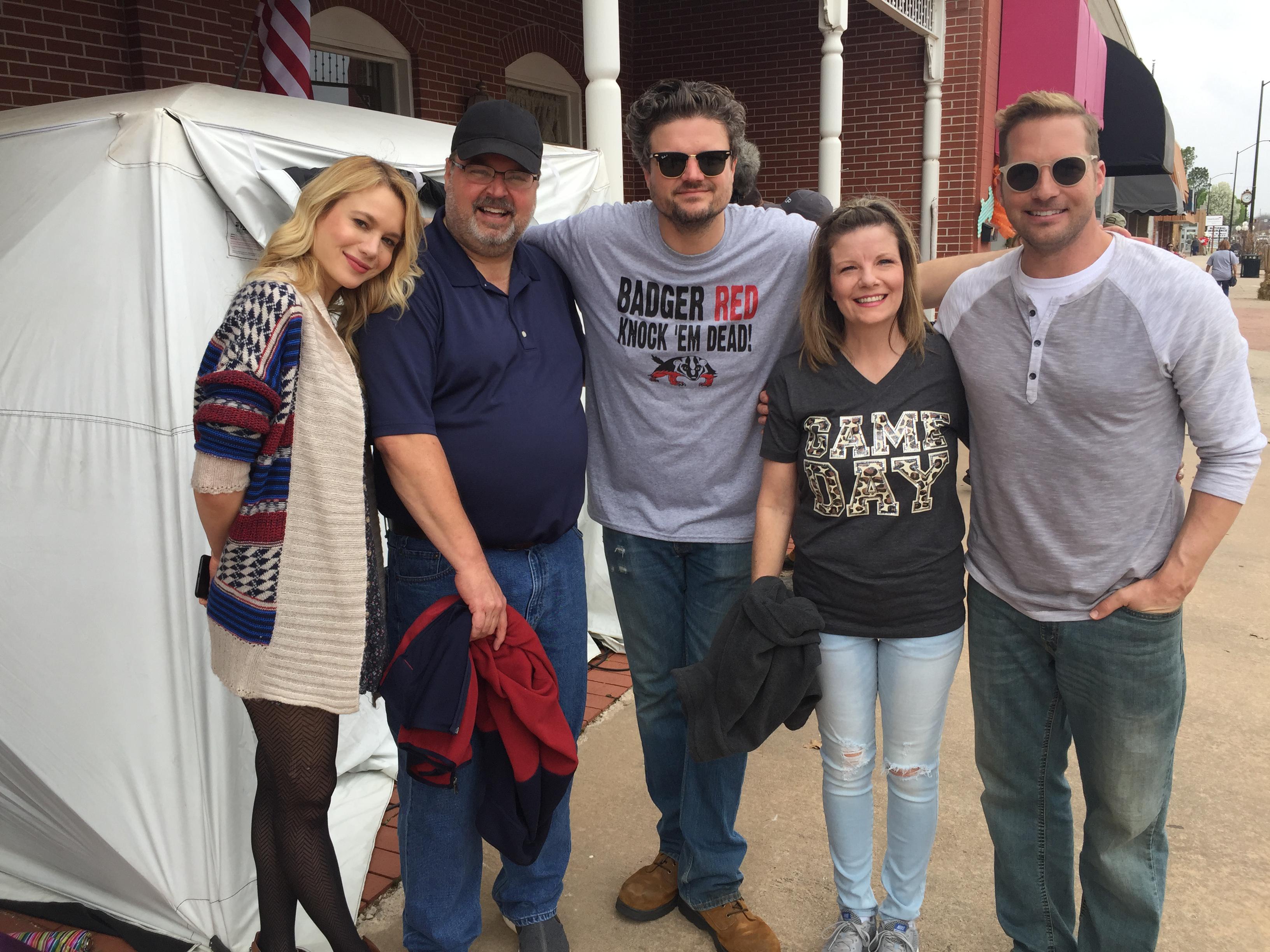 Ryan Hansen, Kristen Hager, and Matt Jones in The Turkey Bowl (2019)