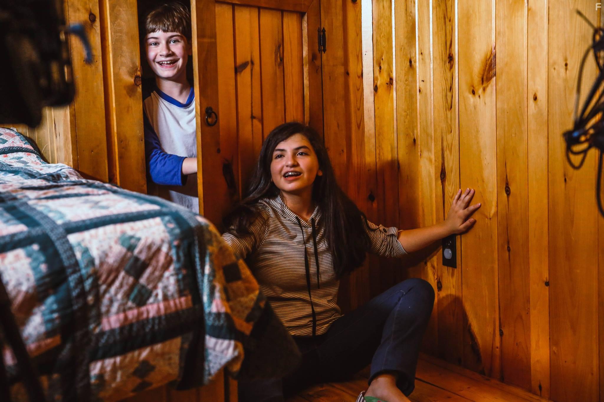 Trevor Brooks and America Ramos in Grandma Werewolf (2017)