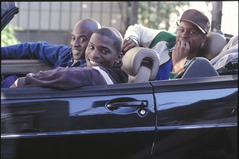 Mekhi Phifer, Wes "Maestro" Williams (passenger) and Wood Harris (back)