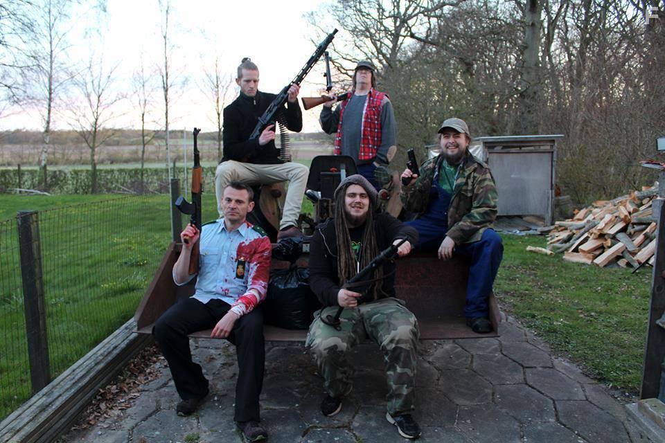 Kim Snderholm, Martin Sonntag, Bastian Brinch Pedersen, Heine Srensen, and Sune Rolf Jensen in Escaping the Dead (2017)