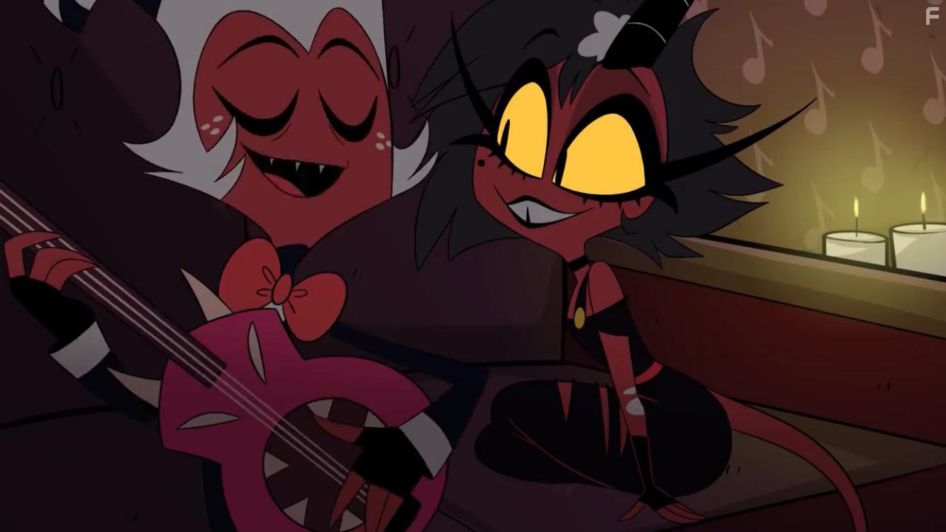 Richard Steven Horvitz and Erica Lindbeck in Helluva Boss (2019)