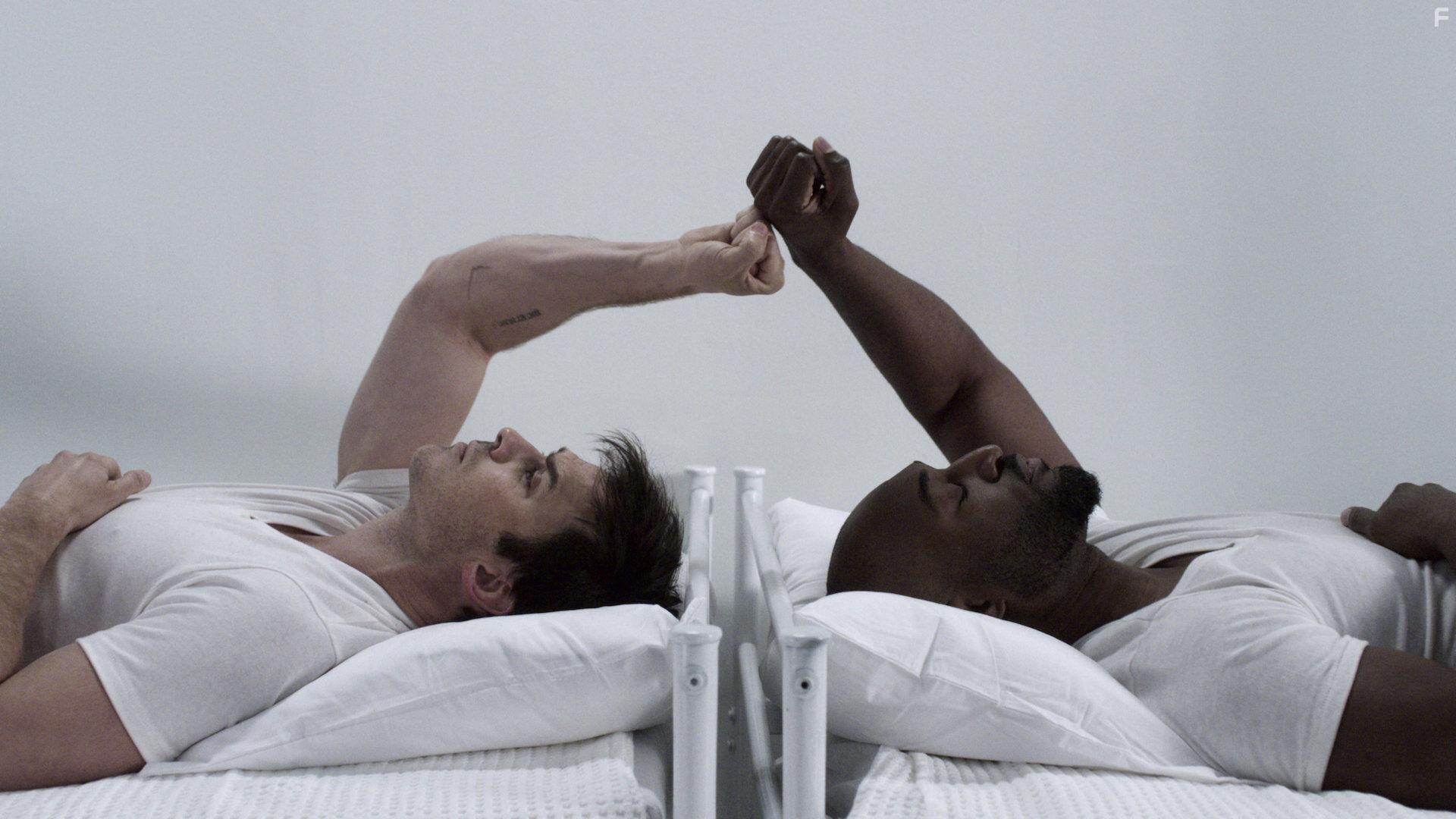 Adrian Holmes and Ian Somerhalder in V-Wars (2019)