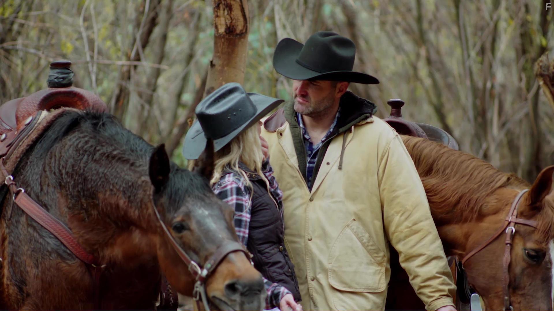 Matt Merchant and Olivia Dunkley in A Holiday Boyfriend (2019)