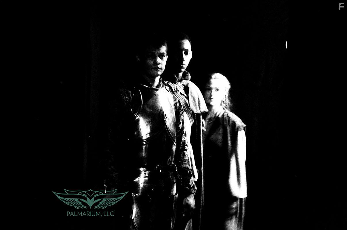 Brandon Tyler Harris as Denzikel, Brandon Gill as Rahim, and Taylor Rose as Arcadia.