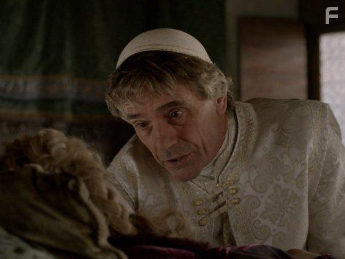 Jeremy Irons and Holliday Grainger in The Borgias (2011)