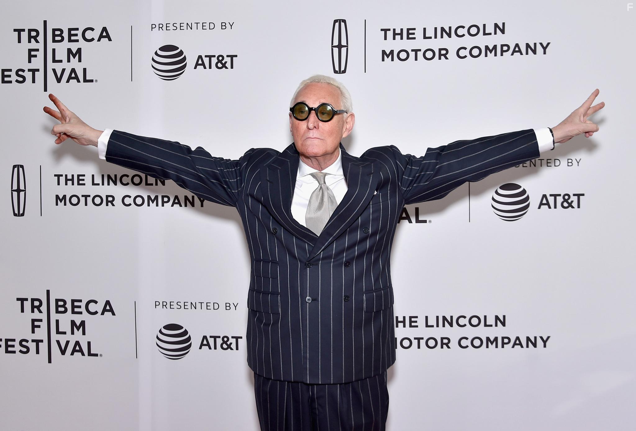 Roger Stone at an event for Get Me Roger Stone (2017)