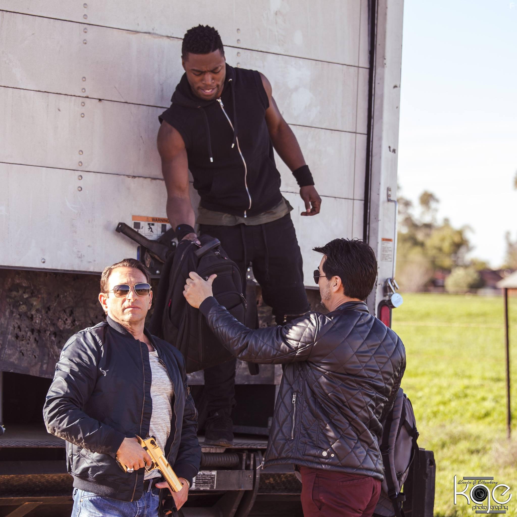 James Duval, Steven Chase, and Angel Anthony Marrero in Garlic & Gunpowder (2017)
