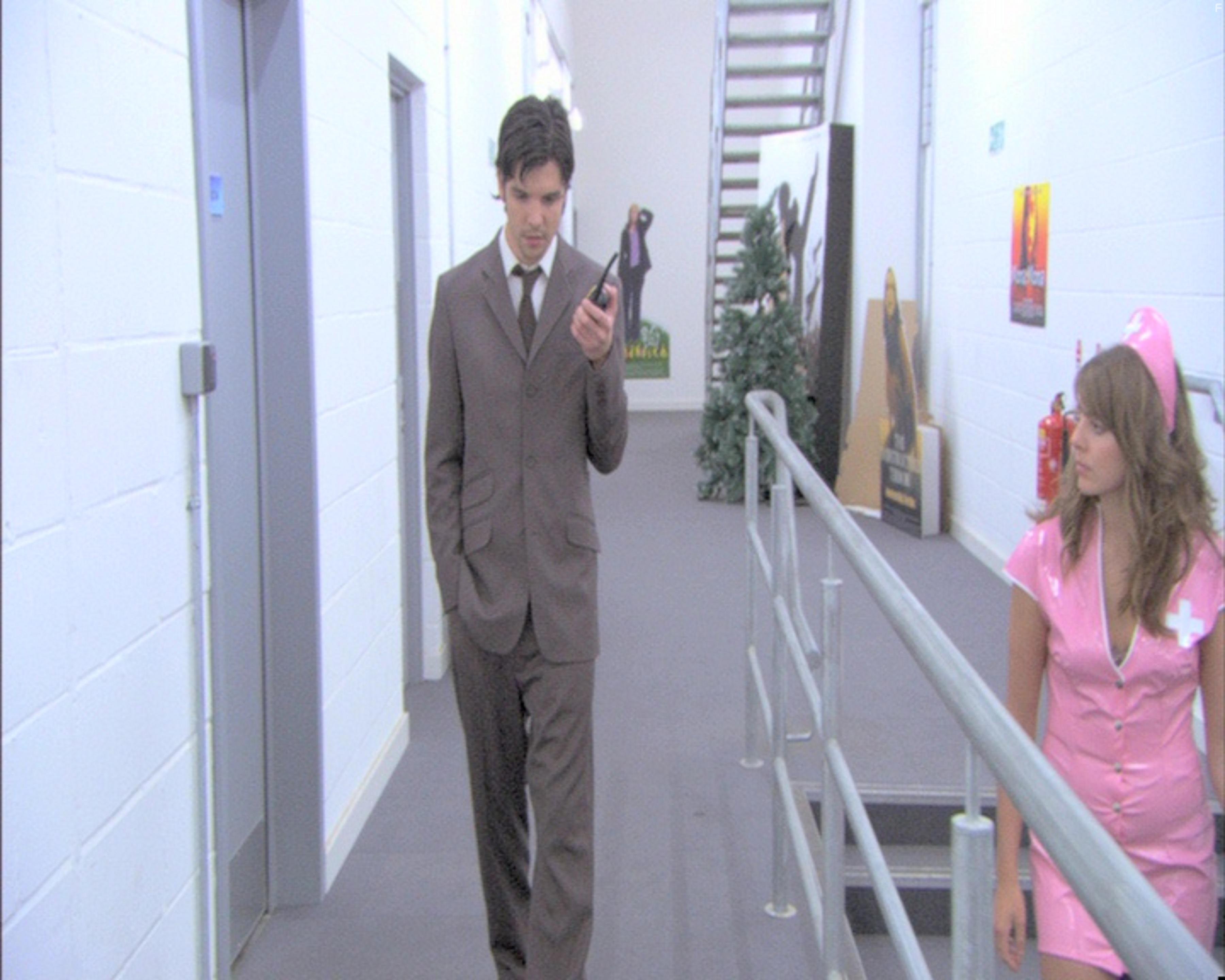 Andrew Lee Potts and Ophelia Lovibond in Попкорн (2007)