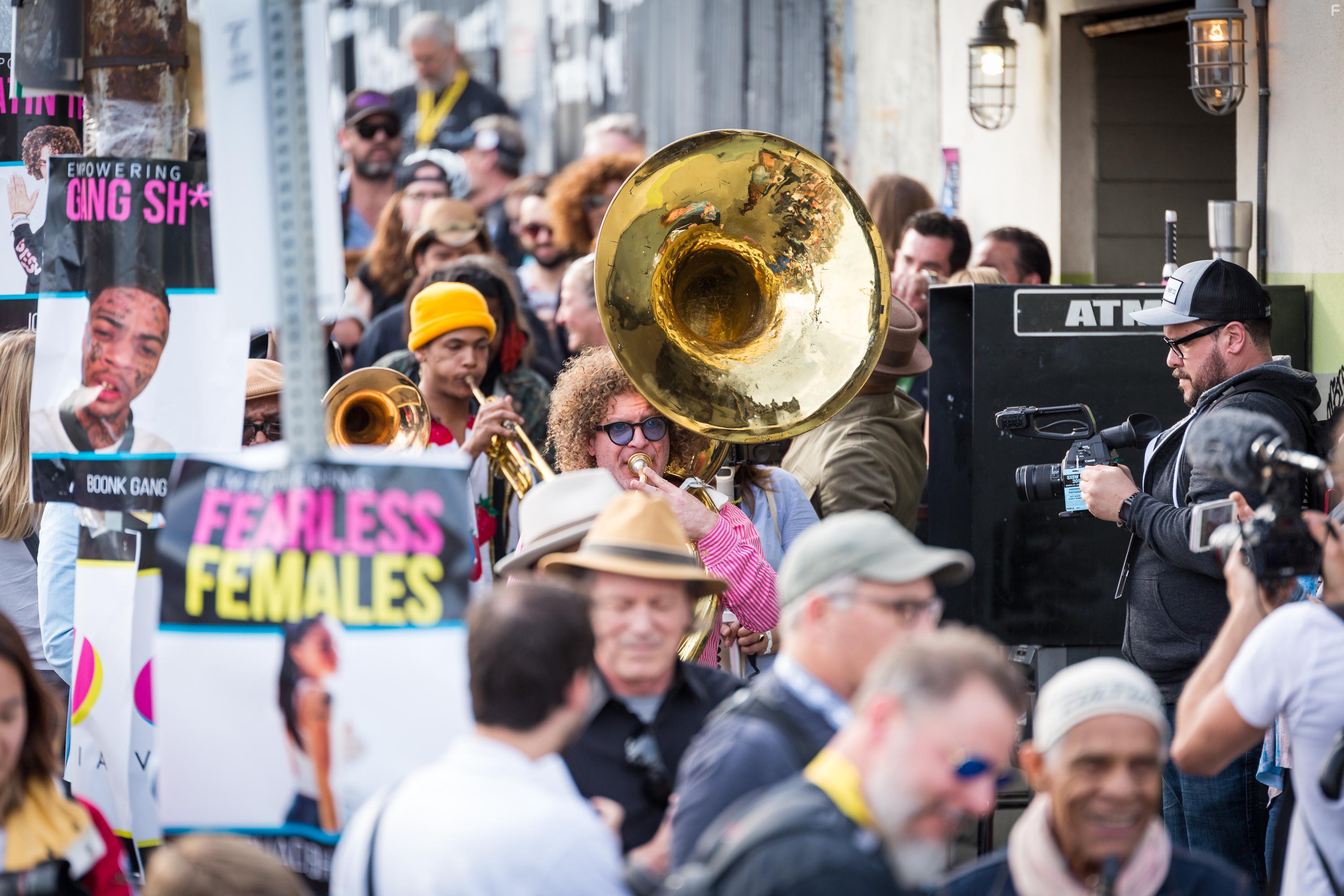 T.G. Herrington, Han Soto, Preservation Hall Jazz Band, and Nicelle Herrington at an event for A Tuba to Cuba (2018)