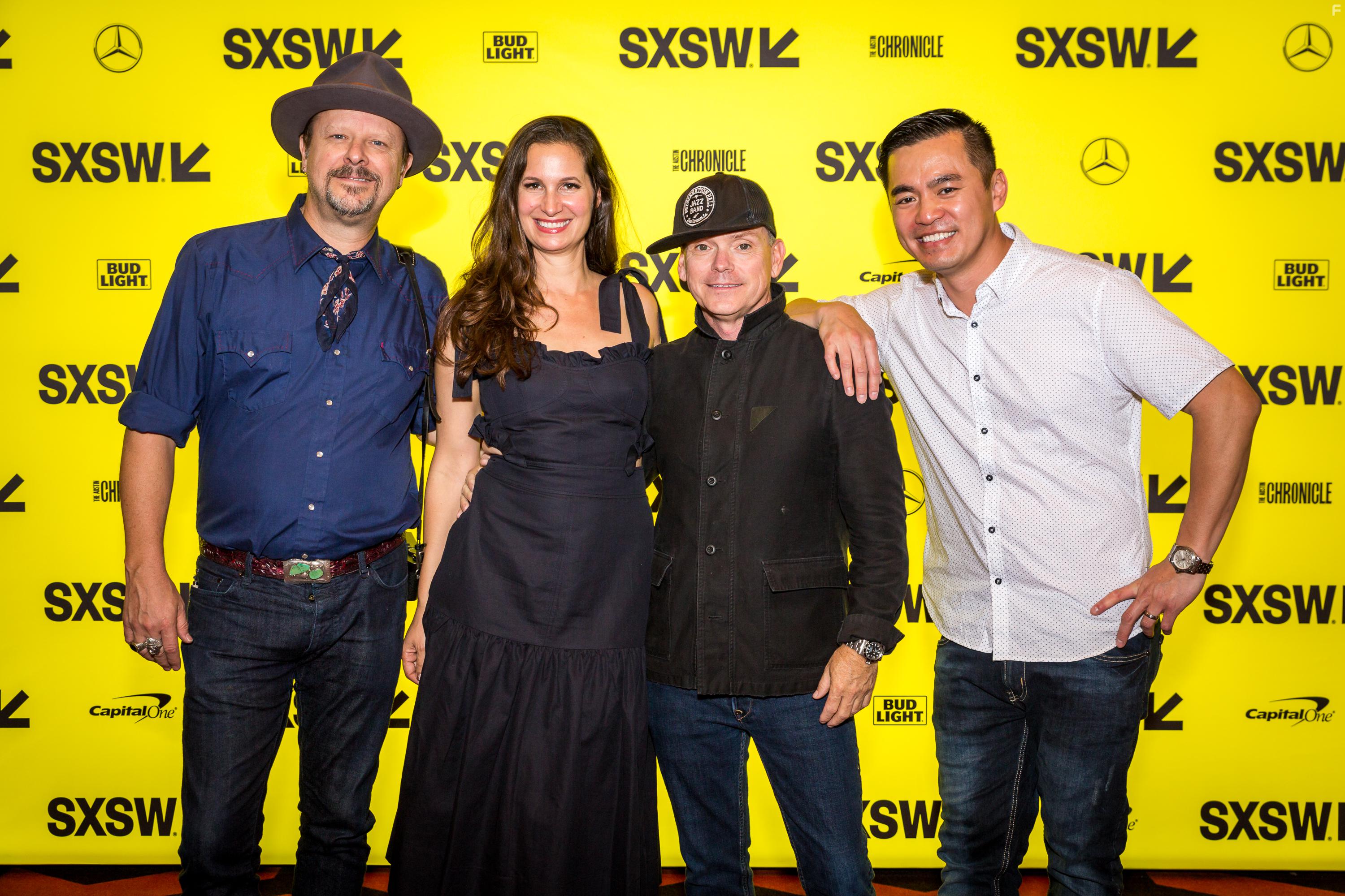 Danny Clinch, T.G. Herrington, Han Soto, and Nicelle Herrington at an event for A Tuba to Cuba (2018)