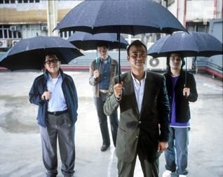 Ka Tung Lam, Wing-cheong Law, Simon Yam, and Kenneth Cheung in Воробей (2008)