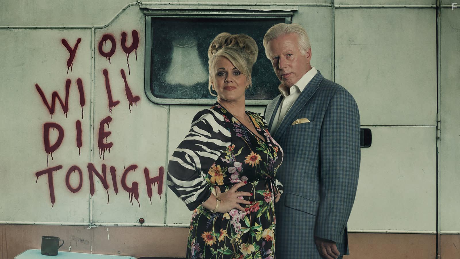 Phil Davis and Sally Lindsay in Dial M for Middlesbrough (2019)