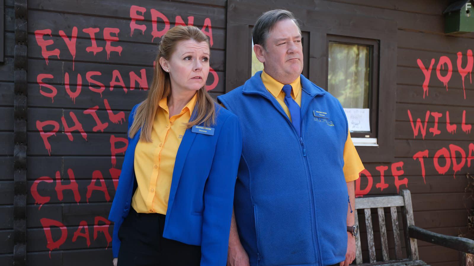 Johnny Vegas and Sian Gibson in Dial M for Middlesbrough (2019)